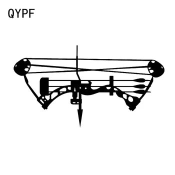QYPF 14.4*7.8 CM Loku, Bultu Mednieks Auto Dekori Modelēšanas Uzlīme Siluets Augstas Kvalitātes Vinila Decals C16-1635