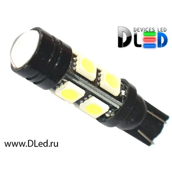 1gb LED Auto Spuldzes T10 - W5W - 1w + 8 SMD 5050