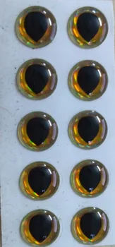 3D fish Eye (Zivs acs Par Zvejas Vilinājums DIY Mirdzumu Acīs, 3mm/4mm/5mm/6mm
