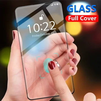 HD Rūdīts Stikls Ultra Pilna Šķidruma Screen Protector For Samsung Galaxy A21S A31 A41 A91 A81 A71 A51 sietspiede Tērauda Filmu