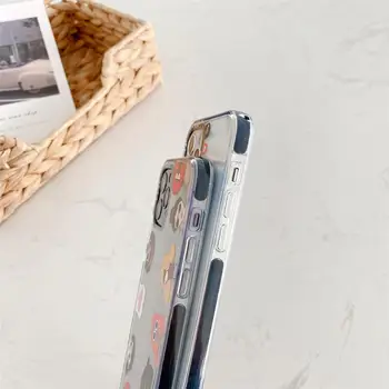 Modes Pilsēta Meitene Bieza Robežu Tālrunis Lietā Par iphone 12 mini 11 pro max 7 8 plus X XR XS Max SE 2020. gadam Aizmugurējo Vāciņu Gudrs Skaidrs Būtiska
