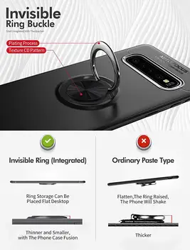 Samsung S10 Plus Gadījumā Sākotnējā paslēptas metāla turētājs Aizsargātu Case for Samsung Galaxy s8 S9 Plus Segtu S9 S10 Lite s7 malas Gadījumā