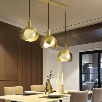 Mūsdienu stikla piekariņu gaismas glod luksusa virtuves karājas lampas gaismas mākslas Restorāns ziemeļvalstu dekoru guļamistaba kulons lampas hanglamp