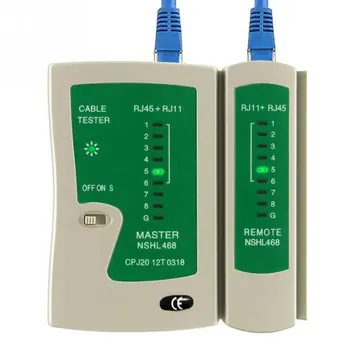 Profesionālo Tīklu Kabeļu Testeri RJ45 RJ12 RJ11 CAT5 UTP LAN Kabeli Testeri Detektoru Tālvadības Testēšanas Rīki Tīklu Balta un Zaļa