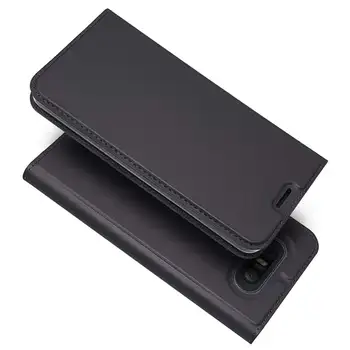 Par LG G6 G7 Q6 Q8 V20 V30 Magnētisko PU Ādas Kartes Maks Flip Stends Turētājs Telefonu Gadījumā