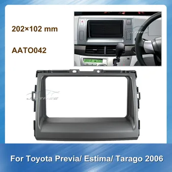 Auto Fascijas Radio Auto Multivides josla Toyota Previa Estima Tarago 2006. Gada Auto DVD Fascijas Dash Komplekts, Panelis Bezel Apdares komplekts