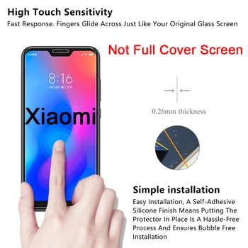 2.5 D Skaidrs, Rūdīta Stikla Xiaomi Mi 9T Pro 9 Mi zviedrija A2 aizsargplēvi 5x 5s Ekrāna Aizsargs, lai Xiaomi Redmi K20 Pro Stikla