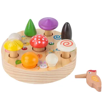Koka Magnētisko izglītības rotaļlietas, Ķert Rotaļlietas Krāsu Un Formu Saskaņošana Interaktīvās Rotaļlietas bērniem, bērnu rotaļlietas, Apdares dāvanu