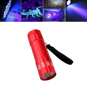 Lukturīti, Violeta Gaisma UV Lāpu Lampas Dienasgaismas Gaismas Lāpu Ūdensizturīgs 395nm Ultravioleto 9 LED Lukturi Pārnēsājamie