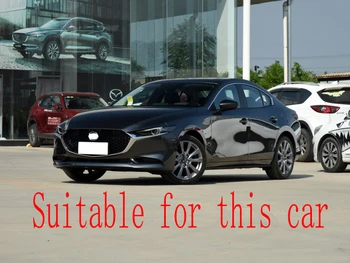 Priekš Mazda 3 Axela Sedans BP 2019 2020 Oglekļa Šķiedras Stila Stūre Paneļa Vāku Bezel Apdares Ielikt Žetons Molding Rotāt
