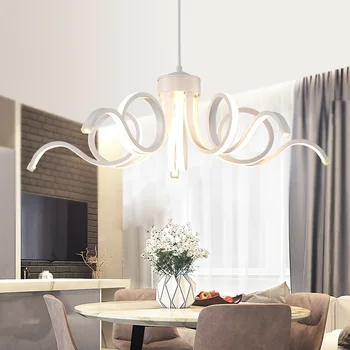 Skandināvu Stila LED Akrila Lustra, Ēdamistaba, Guļamistaba un Komerciālo Vietās, Dekoratīvais Apgaismojums Lustras AC110-240V