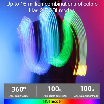 Mini Aizpildīt Gaismas Kabatas RGB LED Gaismas Kameru Portatīvās Fotogrāfija Video Live Aizpildīt Gaismu Vlog 12 Apgaismojuma Ainas