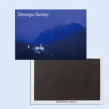 Ceļojuma Ledusskapis Magnēti, 78*54mm,Noišvānšteinas Pils, Schwangau, Vācija Ceļojumu Cieta, Ledusskapis Magnēti 24985
