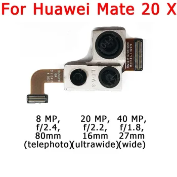 Oriģinālo Priekšējo un Aizmugurējo Aizmugurējo Kameru Huawei Mate 20 Mate20 Galvenais Saskaras Kameras Modulis Flex Nomaiņa Rezerves Daļas