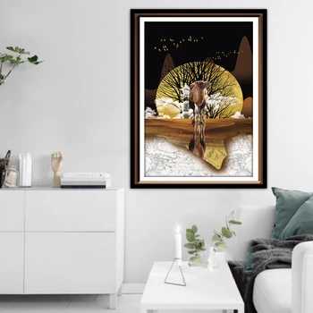 Kamielis tuksnesī Motivācijas Plakātu Quote Drukāt Nodic Stila Sienas Mākslas Audekls Gleznošanai Attēlu Telpu Dekorēšana Mūsdienu Mājas Dekoru