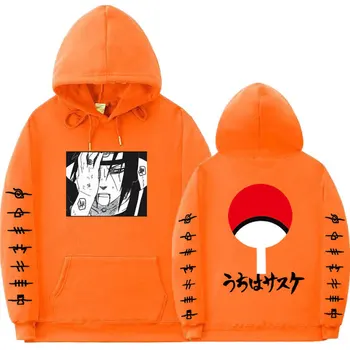 Unisex Vīriešu sieviete HoodieJapan Naruto Anime, Hoodies Streetwear Ziemas Mētelis Zaudēt Karikatūra Uchiha Itachi Drukāt sporta Krekls pelēkā vārna