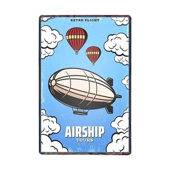 Amerikāņu Klasiskās Lidmašīnas Cīnītājs Metāla Zīmes, Gaisa kuģa Plaknes Sienu Vintage Mākslas Gleznu Plakātu, Pub, Bārs Istabu, Mājas Dekoru 20X30cm