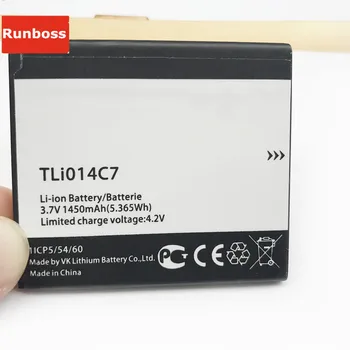 Sākotnējā TLi014C7 Par Alcatel One Touch 1450mAh Baterija Alcatel OneTouch Pixi Pirmo 4024D 4.0