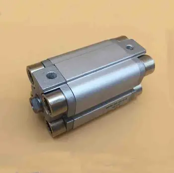 Urbuma diametrs 32mm X izmantots 125mm insulta ADVU plānas pneimatiskās ietekmes divkārša virzuļa ceļu kompakts alumīnija cilindru