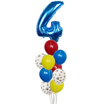 10Pcs uzstādīt Puse Tēma Numuru Folija Baloni Lateksa Baloni Bērniem, Dzimšanas dienu, Bērnu Duša Puse Rotaļu Apdares Piegādēm Gaisa Globos