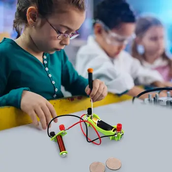 DIY Elektromagnētiskā Eksperimenta Materiālu Komplekti Bērniem, Studentiem Zinātnes Fizikas DIY Fizisko Zinātniskos Eksperimentos Ķēžu Komplekts