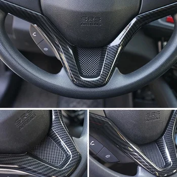 Honda Vezel HR-V HRV-2017 Auto Stūres Paneļa Vāku Apdare Ielikt Molding Rotāt Oglekļa Šķiedras Vizuļi