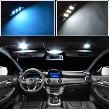 12Pcs Balts Canbus LED Lampas, Auto Spuldzes Interjera Pakete Komplekts 2019 2020 Honda Passport Kartes Dome Bagāžnieka Plate Light