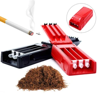 Tabakas Velmēšanas Mašīnas Maker Rokasgrāmata Triple Cigarešu Smidzinātāja Caurule Rullīšu Veidotājs, Smēķēšanas Nezāļu Piederumi