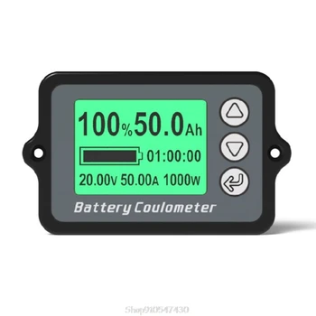 TK15 50/100.A Kulona Skaitītājs Akumulatora Kapacitāte Testa Mērītājs, LCD Displejs Ammeter Voltmetrs Litija Jaudas Līmenis Monitors N24 Dropship