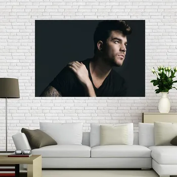 Pasūtījuma Adam Lambert Audekla Apgleznošana Sienu Zīda auduma Plakāts drukāt DIY Jūsu Auduma Plakāts Labākā dāvana Plakātu Sienas Mākslas Mājas Dekoru