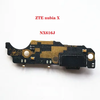 USB Ports Lādētāja Doks Plug Savienotājs Uzlādes Valdes FLex Kabelis ZTE nubia X NX616J Mikrofons Mic Valdē