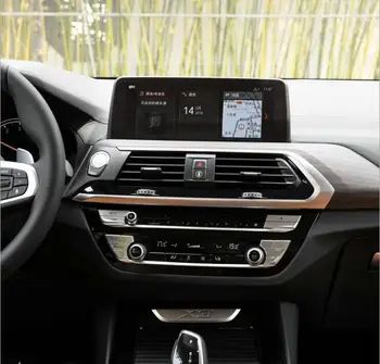 Auto Rūdīta Stikla Ekrāna aizsargplēvi Uzlīmes GPS Multimedia LCD Aizsargs Aizsargātu BMW X3 2018 Interjera Aksesuāri