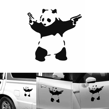 50% KARSTĀ PĀRDOŠANAS！！！Karikatūra Panda Dzīvnieku Vinila Decal Uzlīmes Auto Auto Stiklu Sienas Bufera Dekori