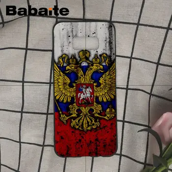 Babaite Armēnijas, krievijas Karogs, ģerbonis Melna Mīksta silikona Telefonu Gadījumā Samsung Galaxy note8 note9 s6 s7 s8 s9 plus būtiska