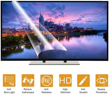 Par TCL L55P1US 55 collu 4K LED TV Ekrāna Aizsargs, Non-Glare Ultra Clear Anti-Zila Gaisma Anti Scratch Privātuma Filtri