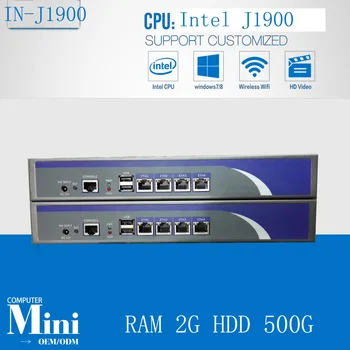 Lētas 4*82583V 1000mbps Lan ar CE sertifikātu J1900 2.0 GHZ ugunsmūra serveris mini itx 17cm*17cm RAM 2G 500G HDD