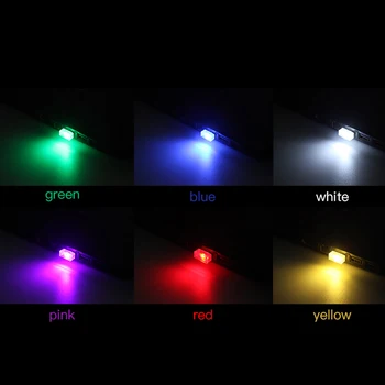 H2CNC 1 GAB Auto USB LED Gaismas Auto Atmosfēru Lampa USB Lampa Multi-Krāsu BMW Universāli der automašīnām
