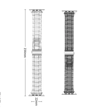 Caurspīdīgs Siksnu Apple Skatīties Band Series SE 6 5 4 40mm 44mm Par iwatch 3 2 1 38mm 42mm Rokas Watchband Aproce Piederumi