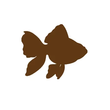 Zelta zivtiņa Peldēšana Brīvā laika pavadīšanas Modeli Dzīvnieku Formas, Zivis, Uzlīmes, Logu Klēpjdatora korpusa Vinila Decal 12.7 cm