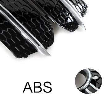 Priekšā Foglamp Maska Grils Miglas lukturi Pinuma Režģi, Vāki Audi Q5 Standarta Buferi Nav Sline 2013-2016 ABS Chrome