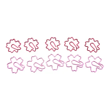 Karstā Pārdošanas Gudrs Sakura Cherry Blossom Ziedi Paperclips Klipus par Grāmatu Marķieri Plānotāji Papīra Saspraudes