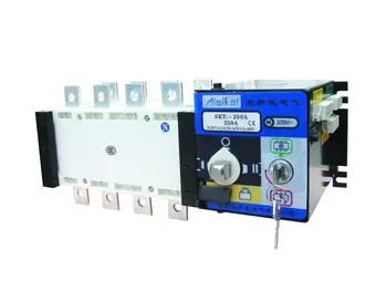 3P/4P 250A ATS Automatic Transfer Switch Ķīnas Aisikai Augstas Quanlity Dual Power dīzeļa ģenerators