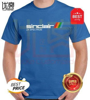 Personības Iedvesmots Sinclair Zx logo, T-Kreklu apdruka Vīriešu sieviešu Vasarā Kokvilnas Komandas Lakrosa Vīriešu Top Tautas Normāli Tee Krekli