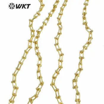 WT-BC148 WKT jaunu karstā U forma pretoties tarnishable metāla U ķēdes sieviešu rokas padarīt rotaslietas secinājumi ķēdes kā aproce, kaklarota