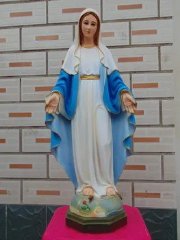 60 CM lielas --TOP Augstas kvalitātes Christianism Madonna interjera Dekorēšana Reliģisko Jaunavas Marijas keramikas Apdares statuja