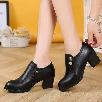 Skaista modes melns Sieviešu Potītes Zābaki Papēži Melns Boot dizainera kurpes, zābaciņi fashion sieviete Boot Dāmas Sieviešu kurpes