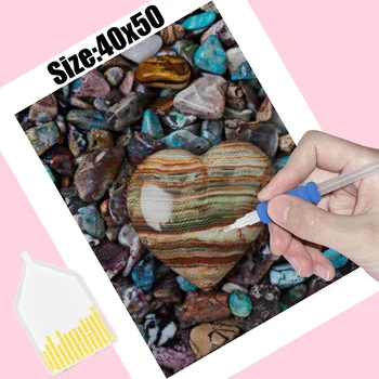 5D dimanta gleznu izšūšana beach sirds akmens pilna urbt kvadrātveida/apaļā Rhinestones dimanta mozaīkas Cross stitch dāvanu AX0110