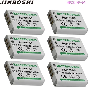 6x 2100mAh NP-95 NP 95 NP95 Uzlādējams Li-ion Akumulators, par Fujifilm X30 X100 X100S X100T XS1 Fujifilm FinePix F30 F31 3D W1