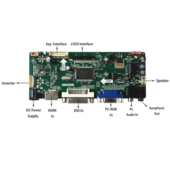 Bezmaksas Piegāde M. NT68676.2.A VGA DVI HDMI LED LCD Kontrolieris Valdes Komplekts LTN141AT06 1280x800 LED 14.1 collu TFT LCD aveņu pi