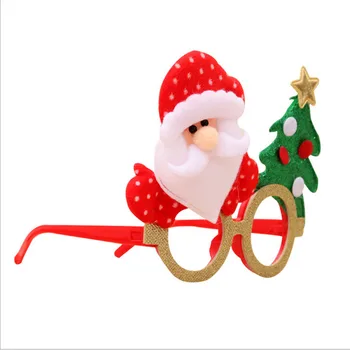 Ziemassvētku Brilles Rāmis Cute Kids Pieaugušo Ornamenti, Dekori Vakara Puse Rotaļlietu Dāvanu Sniegavīrs/Santa Claus/ragus/elk/lācis